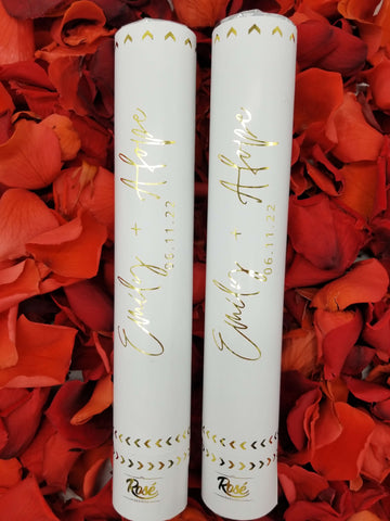 Rosé Designs Wedding Rose Petal Cannons
