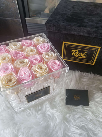 16 Acrylic Luxury Rose Box