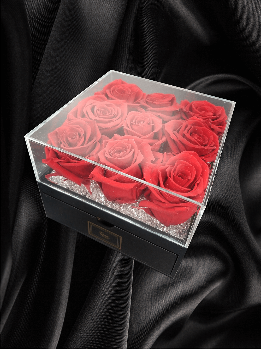 Black Keepsake 9 Rose Box