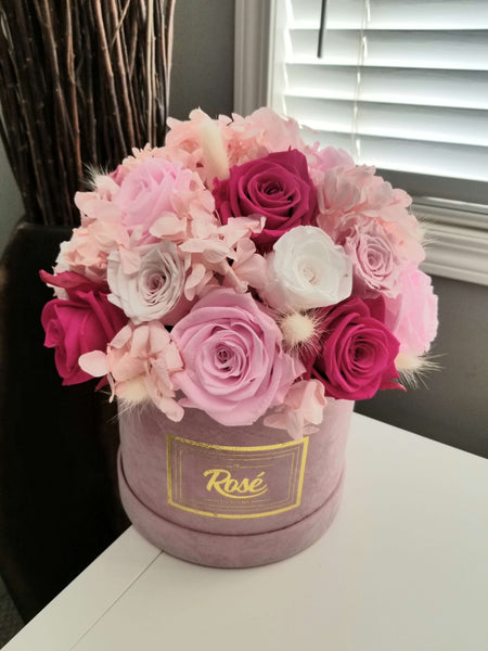 Pink Velvet Forever Rose Bouquet
