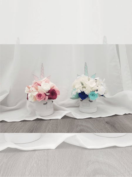 Pink and Blue Unicorn Eternal Rose Bouquets