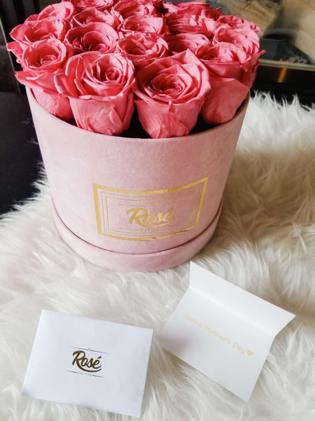 Rosé Designs Pink Velvet Rose Bouquet